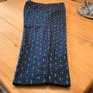 Jjill black pants with white